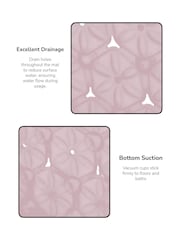 Showerdrape Pink Laguna Anti Slip PVC Bath Mat - Image 5 of 6