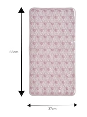 Showerdrape Pink Laguna Anti Slip PVC Bath Mat - Image 6 of 6