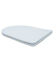 Showerdrape White Petra D Shaped Ultra Slim Soft Close Quick Release Adjustable Toilet Seat - Image 3 of 6