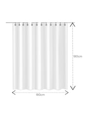Showerdrape White Fernland Shower Curtain - Image 2 of 3