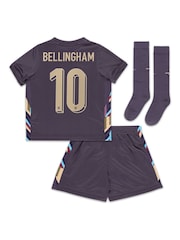 Nike Purple Bellingham 10 Dri-FIT England Away Little Kids 3 Piece Football Kit - Image 2 of 3