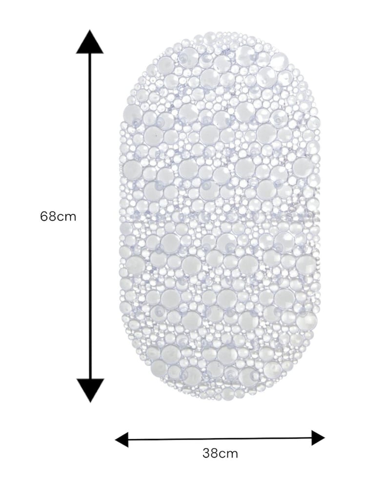 Showerdrape Clear Hyrdro Anti Slip PVC Bath Mat - Image 5 of 5 Showerdrape Clear Hyrdro Anti Slip PVC Bath Mat - Image 5 of 5