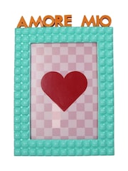 Kersten Turquoise Photo Frame Amore Mio Polyresin 13x18cm - Image 1 of 3