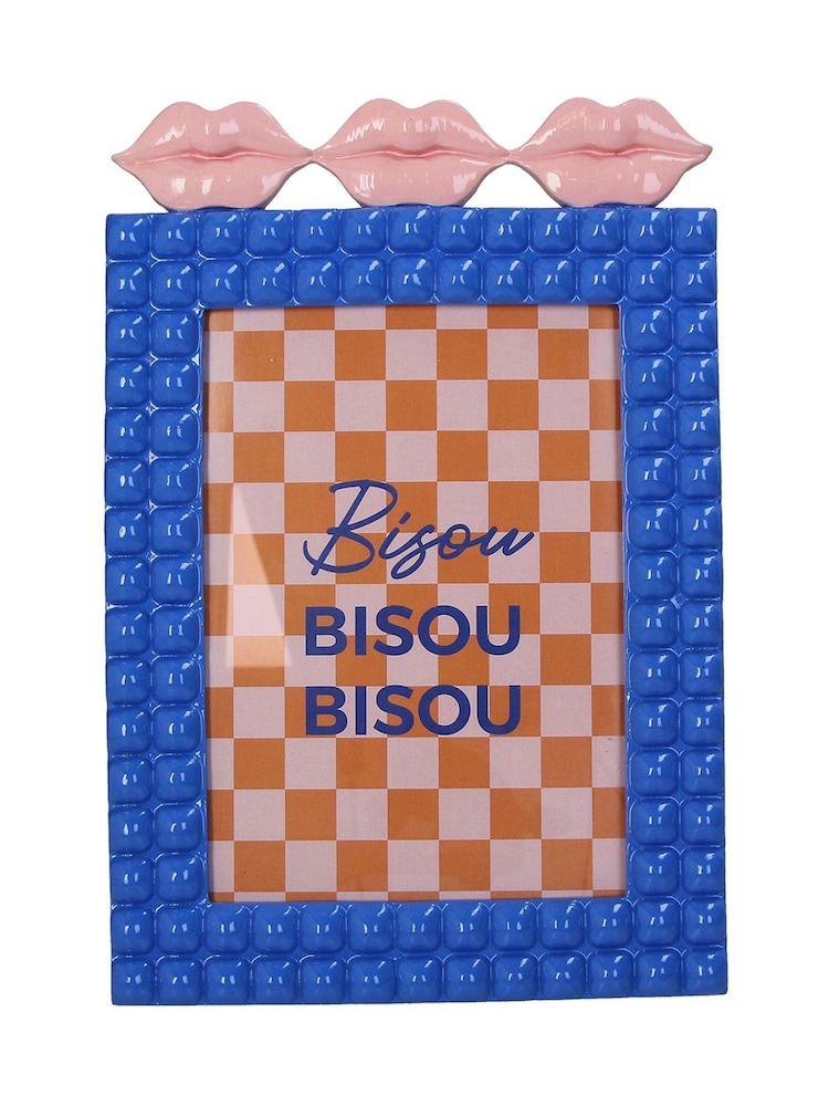 Kersten Blue Photo Frame Kiss Polyresin 13x18cm - Image 1 of 3 Kersten Blue Photo Frame Kiss Polyresin 13x18cm - Image 1 of 3