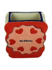 Kersten Multi Hearts Stoneware Vase - Image 1 of 2