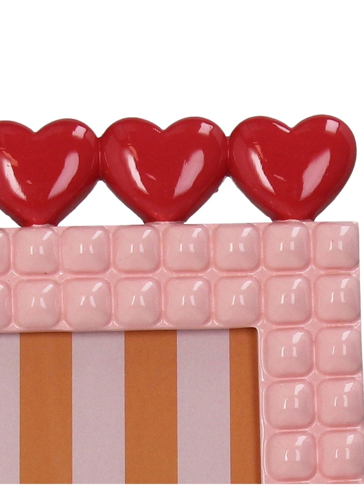 Kersten Pink Photo Frame Heart Polyresin 13x18cm - Image 3 of 3 Kersten Pink Photo Frame Heart Polyresin 13x18cm - Image 3 of 3