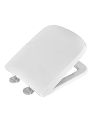 Showerdrape White Malaga Square Soft Close Quick Release Adjustable Toilet Seat - Image 1 of 6