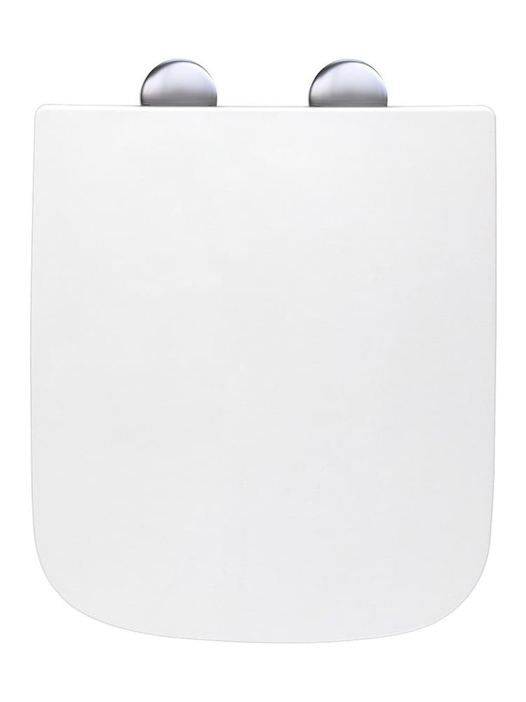 Showerdrape White Malaga Square Soft Close Quick Release Adjustable Toilet Seat - Image 2 of 6 Showerdrape White Malaga Square Soft Close Quick Release Adjustable Toilet Seat - Image 2 of 6