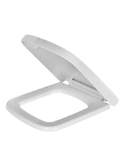 Showerdrape White Malaga Square Soft Close Quick Release Adjustable Toilet Seat - Image 3 of 6