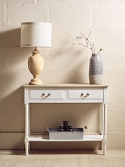 Interiors by Premier White Heritage 2 Drawers White Rectangular Console Table - Image 1 of 4
