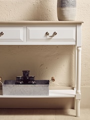 Interiors by Premier White Heritage 2 Drawers White Rectangular Console Table - Image 2 of 4