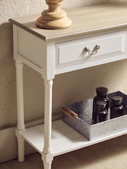 Interiors by Premier White Heritage 2 Drawers White Rectangular Console Table - Image 3 of 4