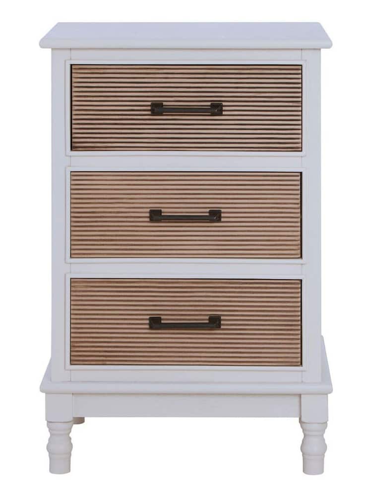 Interiors by Premier White Heritage 3 Drawer Chest - Image 2 of 4 Interiors by Premier White Heritage 3 Drawer Chest - Image 2 of 4