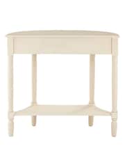 Interiors by Premier White Heritage One Drawer Antique Console Table - Image 4 of 4