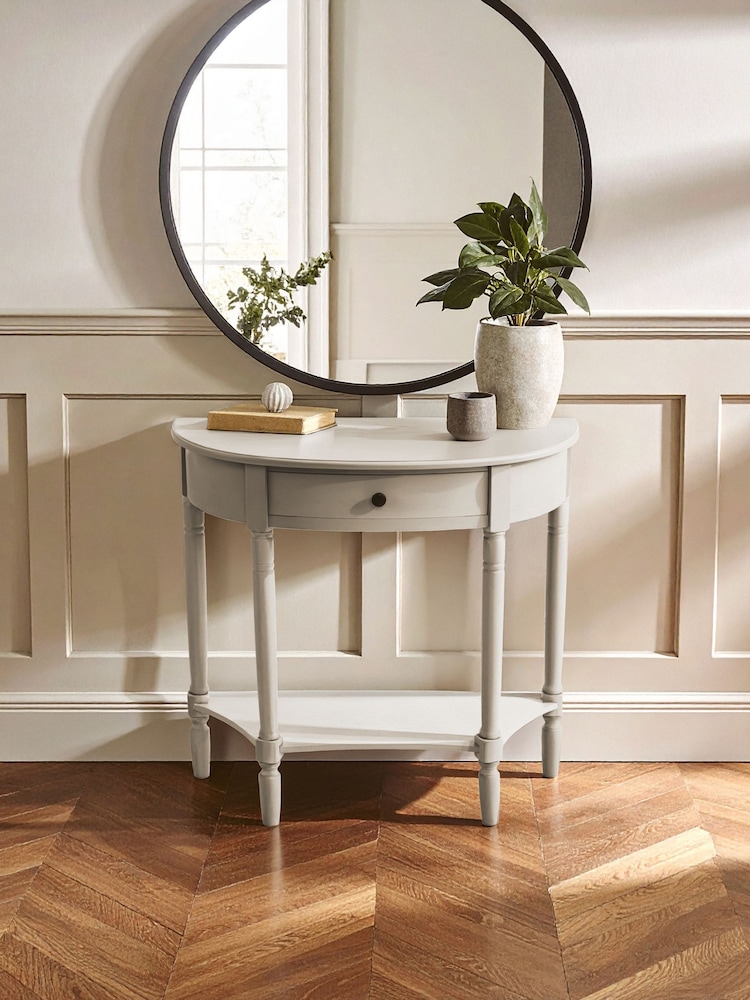 Interiors by Premier Grey Heritage Vintage One Drawer Console Table - Image 1 of 6
