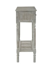 Interiors by Premier Grey Heritage Two Drawer Wash Rectangular Console Table - Image 3 of 6