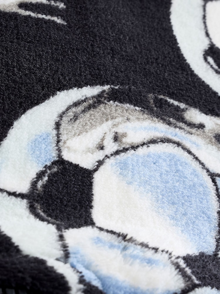 Black/White Football All-In-One Fleece Pyjamas (3-16yrs) - Image 4 of 4
