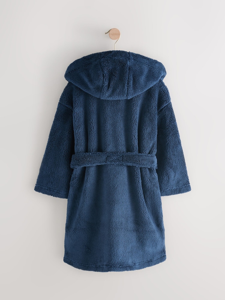 Navy Fleece Robe Pyjamas (1.5-16yrs) - Image 2 of 4