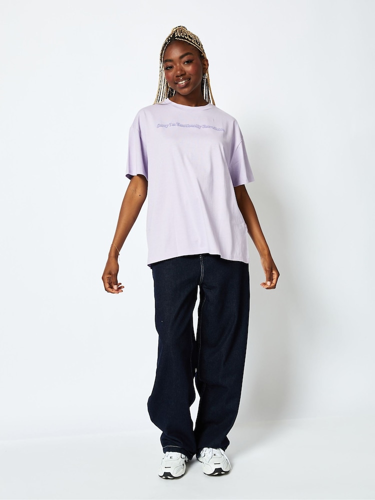 Not Wasting My Energy T-Shirt Lilac - Image 1 of 4