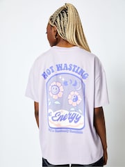 Not Wasting My Energy T-Shirt Lilac - Image 2 of 4