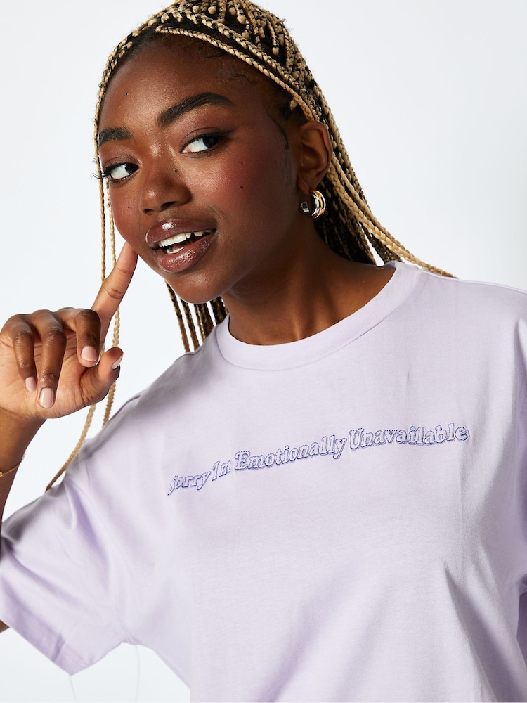 Not Wasting My Energy T-Shirt Lilac - Image 4 of 4