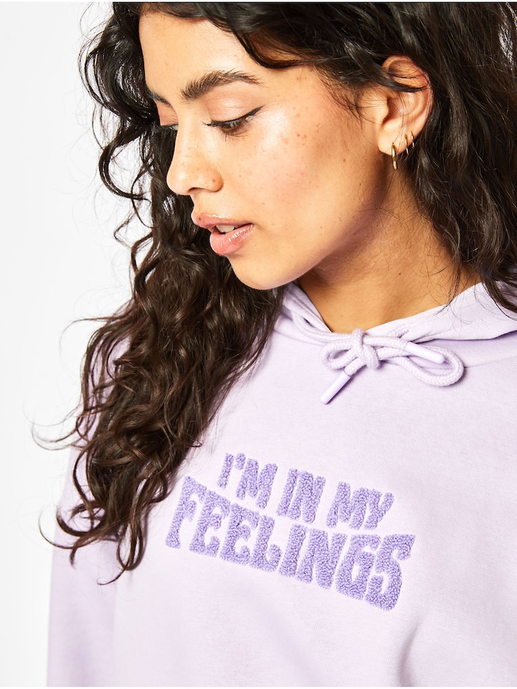 In My Feelings Lilac Oversized Hoodie - Image 4 of 4 In My Feelings Lilac Oversized Hoodie - Image 4 of 4