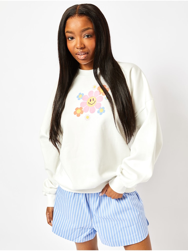 Skinnydip Hope You're Having A Good Day Oversized Sweatshirt - Image 2 of 4