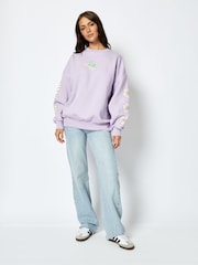 Disney Kermit The Frog Sweatshirt in Lilac - Image 1 of 5