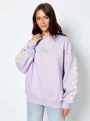 Disney Kermit The Frog Sweatshirt in Lilac - Image 4 of 5