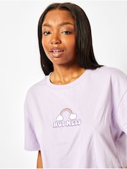 Hot Mess Oversized Lilac T-Shirt - Image 4 of 4