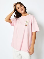 Disney Kermit Living the Dream T-Shirt in Pink - Image 3 of 4