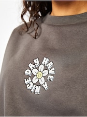 Protect Your Peace Acid Wash Oversized Sweatshirt - Image 5 of 5