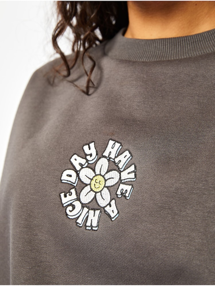 Protect Your Peace Acid Wash Oversized Sweatshirt - Image 5 of 5
