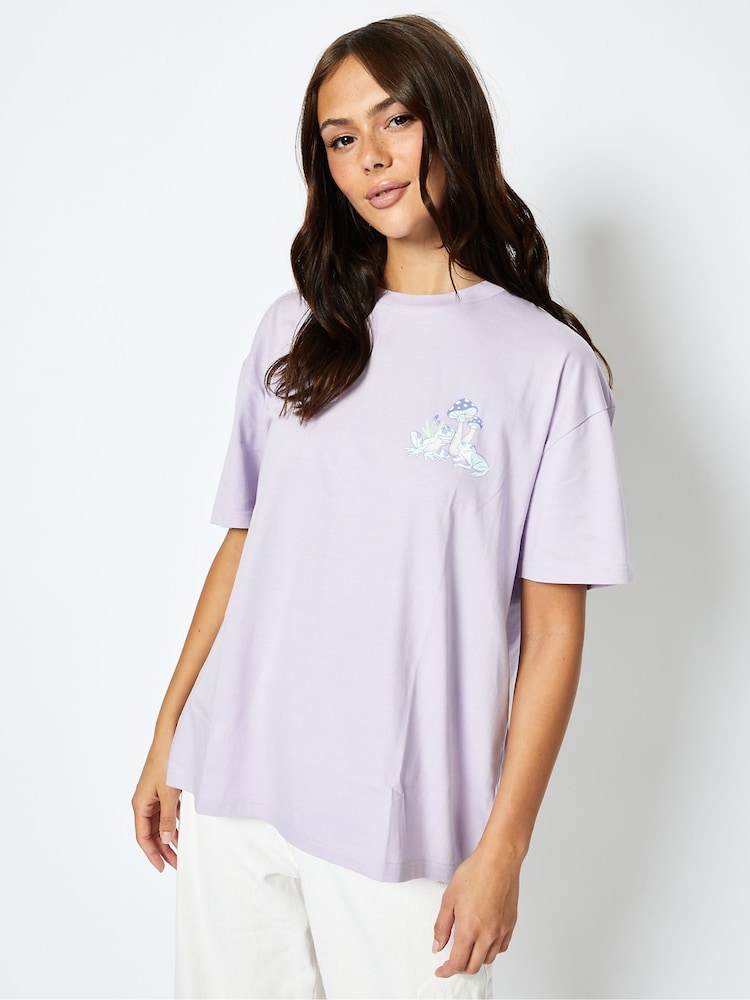 Disney The Princess & The Frog T-Shirt in Lilac - Image 3 of 4