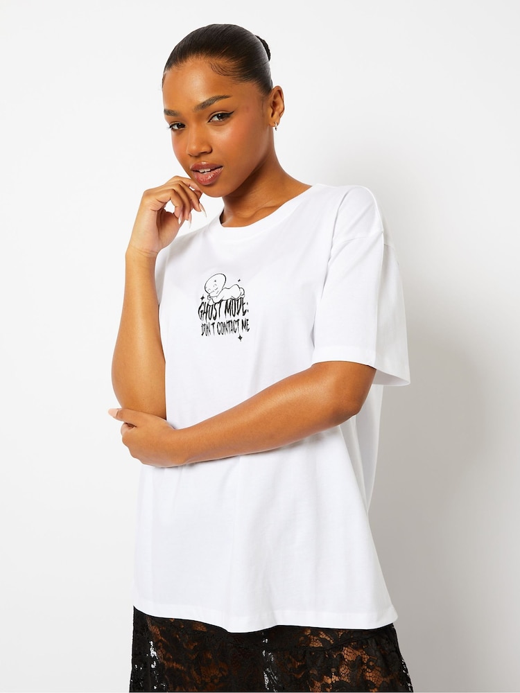 Casper x Skinnydip Ecru T-Shirt - Image 2 of 4