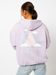 Skinnydip Lilac Living in a Fantasy lilac Hoodie - Image 1 of 4