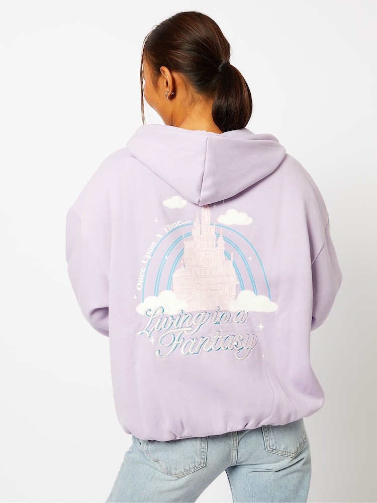 Skinnydip Lilac Living in a Fantasy lilac Hoodie - Image 1 of 4