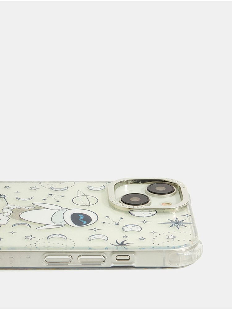Skinnydip Silver Wildflower Thistle Shock iPhone CaseiPhone 14 Plus Case - Image 2 of 5