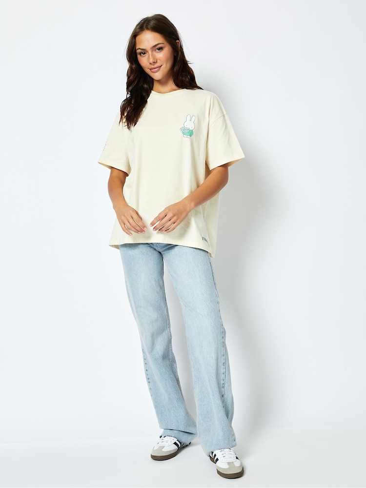 Miffy Poster T-Shirt in Ecru - Image 1 of 4