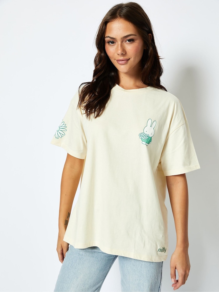 Miffy Poster T-Shirt in Ecru - Image 2 of 4