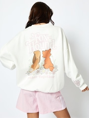Disney The Fox and the Hound Sweatshirt in Ecru - Image 2 of 4