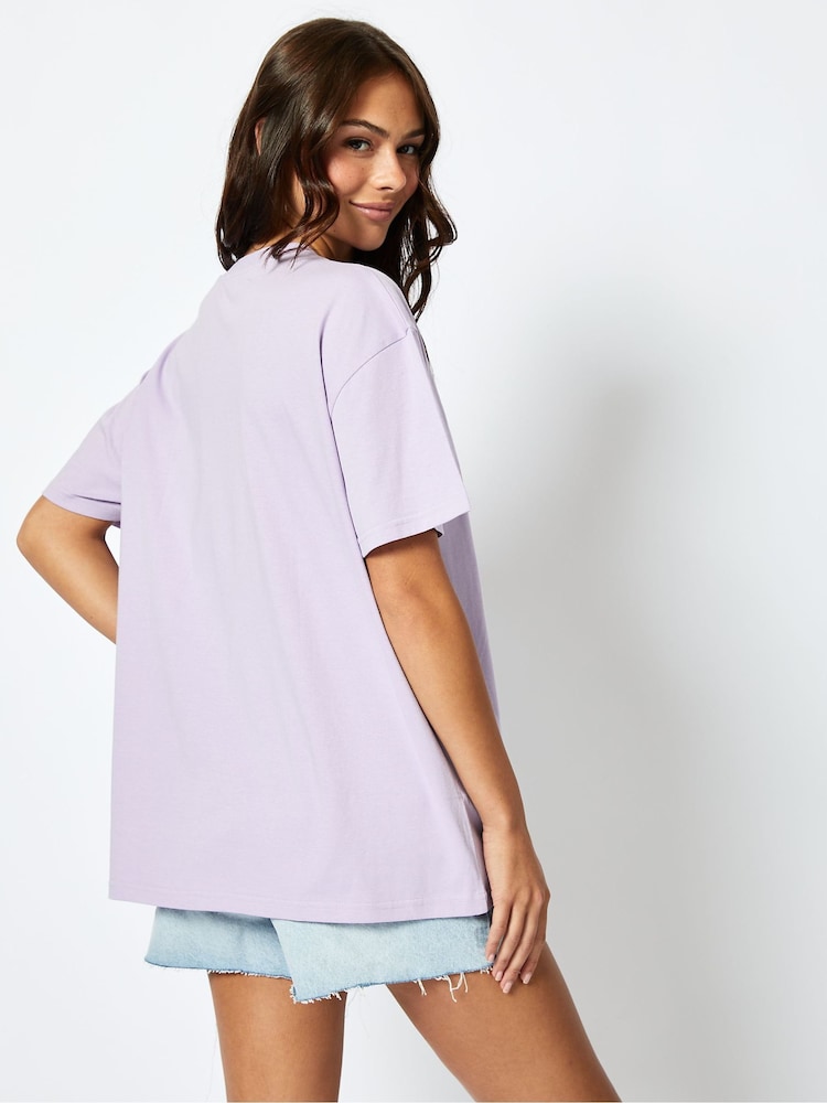 Skinnydip Lilac Let It Grow And Glow T-Shirt - Image 2 of 5