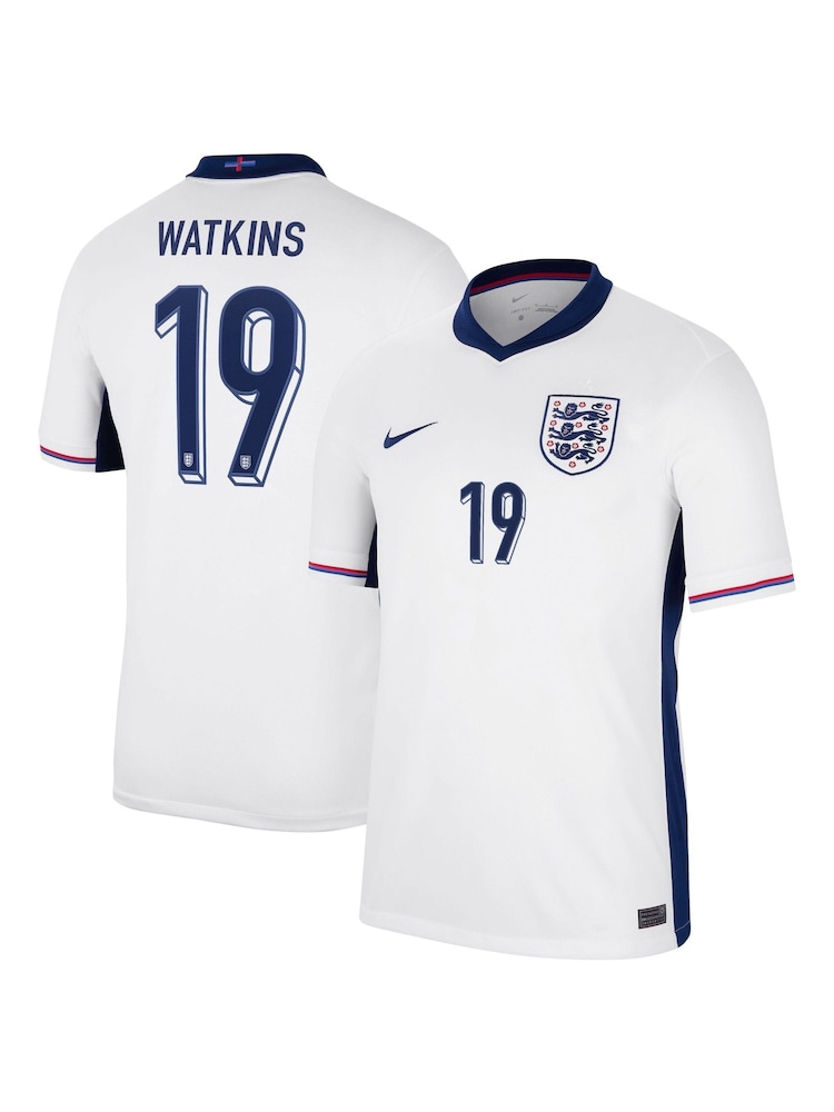 Nike White Watkins 19 Jr. Dri-FIT England Stadium Football Shirt - Image 7 of 7 Nike White Watkins 19 Jr. Dri-FIT England Stadium Football Shirt - Image 7 of 7