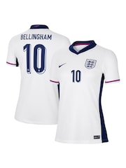 Nike White Bellingham 10 Womens England Home Stadium Shirt 2024 - Image 1 of 3