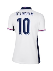 Nike White Bellingham 10 Womens England Home Stadium Shirt 2024 - Image 3 of 3