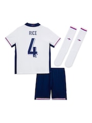 Nike White Rice 4 Dri-FIT England Home Little Kids 3 Piece Football Kit - Image 3 of 3