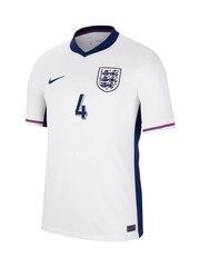 Nike White Rice 4 Jr. Dri-FIT England Stadium Football Shirt - Image 4 of 4