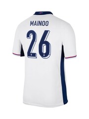 Nike White Mainoo 26 Jr. Dri-FIT England Stadium Football Shirt - Image 3 of 3