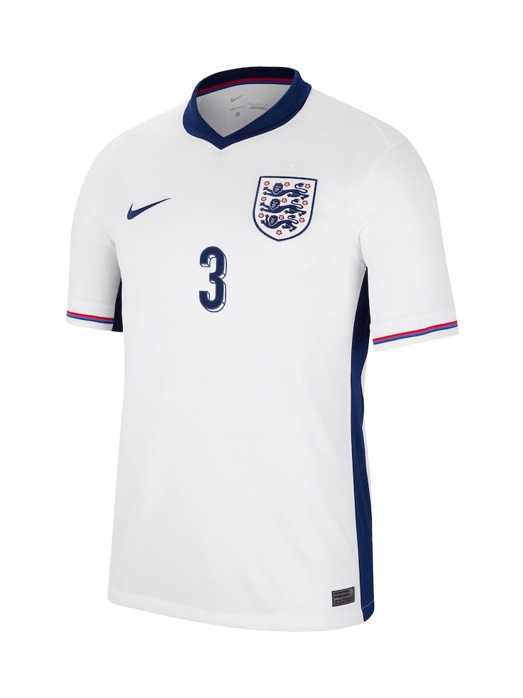 Nike White Shaw 3 Jr. Dri-FIT England Stadium Football Shirt - Image 2 of 3