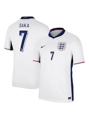 Nike White Saka 7 Jr. Dri-FIT England Stadium Football Shirt - Image 1 of 3